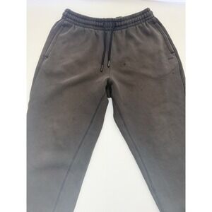 DSG Men's Jogger Pants Black Size M Fleece Drawstring Elastic Waist Pockets